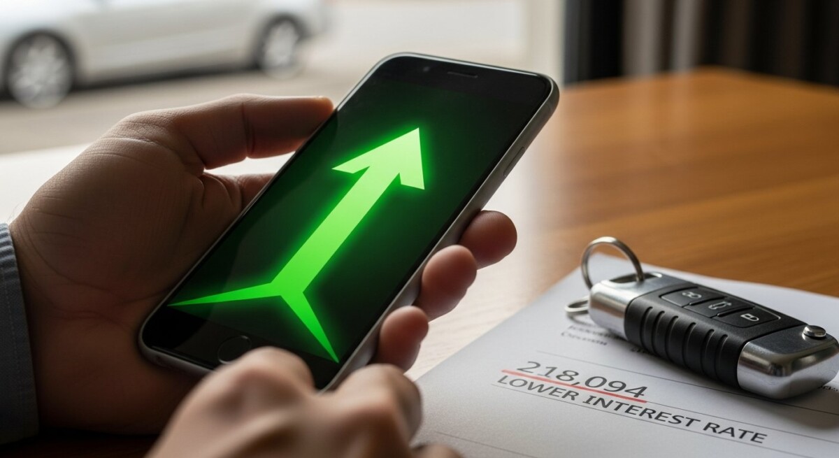 auto loan refinance after credit score increase 2026